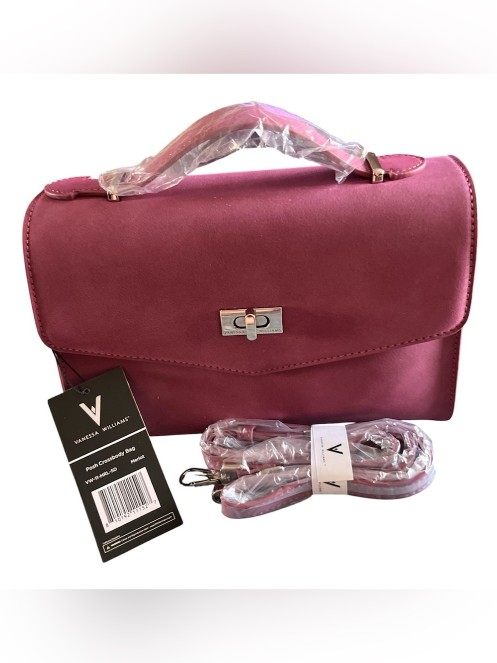 Brand New Vanessa Williams "Posh" Crossbody Bag – Merlot